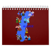 Kostüm Tradinel d'Alsace, Frankreich Kalender (Titelbild)
