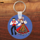 Kostüm Tradinel d'Alsace, Frankreich Schlüsselanhänger (Vorderseite)