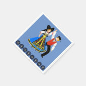 Kostüm Tradinel d'Alsace, Frankreich Serviette (Ecke)