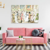 Kostümball an der Oper nach 1800 Leinwanddruck (Insitu (Wohnzimmer))