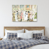 Kostümball an der Oper nach 1800 Leinwanddruck (Insitu (Schlafzimmer))