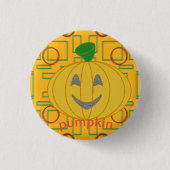 Kostümdesign Orange Pumpkin Button (Vorderseite)