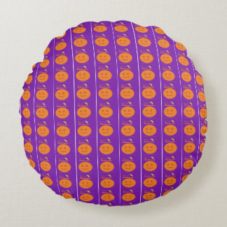 Kostümdesign Pumpkin Lila Rundkissen Rundes Kissen