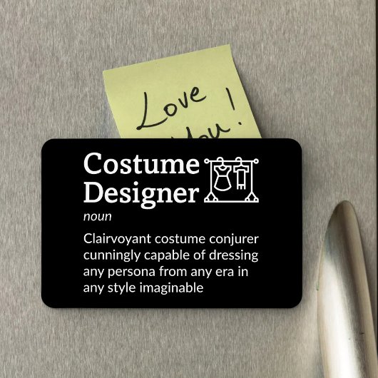 Kostümdesigner Definition Film-Crew 4" x 6" Flex Magnet