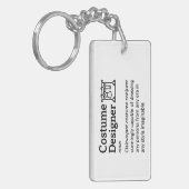 Kostümdesigner - Definition - Funny Film Crew Schlüsselanhänger (Vorderseite links)