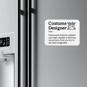 Kostümdesigner Definition Set Life 3" x 4" Fl Magnet