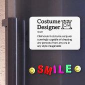 Kostümdesigner Definition Set Life 4" x 6" Flex Magnet