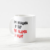 Kostümdesigner Zombie Slayer Kaffeetasse (Vorderseite Links)