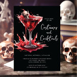 Kostüme & Cocktail Halloween-Party Einladung<br><div class="desc">Diese festliche Einladung enthält einen schäbigen Halloween-Cocktail. Die Worte "Kostüme und Cocktails" werden in einem lustigen Script-Schriftart geschrieben. Es ist der perfekte Weg,  um Ihre Freunde zu einem leckeren Halloween-Party einzuladen,  wo sie sich in ihren Kostümen verkleiden und einen köstlichen Halloween-Cocktail genießen können.</div>