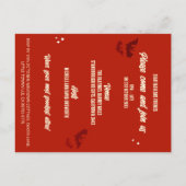 Kostüme Cocktails 50er Haushalt Halloween Einladun Postkarte (Rückseite)