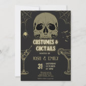 Kostüme & Cocktails Halloween Adult Party Scully Einladung (Vorderseite)