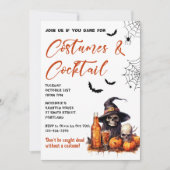Kostüme & Cocktails Halloween-Party Einladung (Vorderseite)