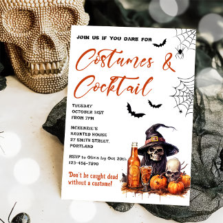 Kostüme & Cocktails Halloween-Party Einladung