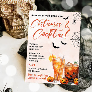 Kostüme & Cocktails Halloween-Party Einladung