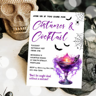 Kostüme & Cocktails Halloween-Party Einladung