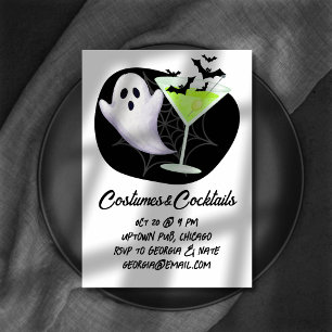 Kostüme & Cocktails Halloween-Party Einladung