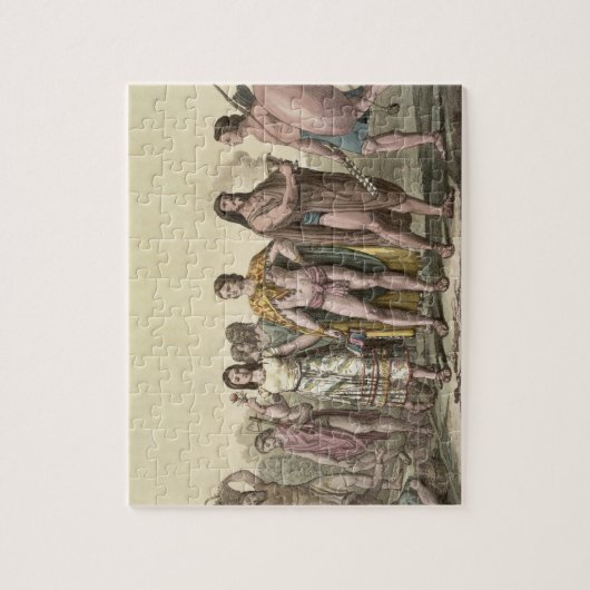 Kostüme der Mexikaner (Farbstich) Puzzle (Vertikal)