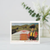 Kostüme der Mongolei Postkarte (Stehend Vorderseite)