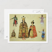 Kostüme des 17. und 18. Jahrhunderts, Platte 56 Postkarte (Vorne/Hinten)