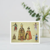 Kostüme des 17. und 18. Jahrhunderts, Platte 56 Postkarte (Stehend Vorderseite)