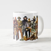 Kostüme des Wilden Westens Jumbo-Tasse (Vorderseite Rechts)