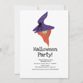 Kostüme Halloween-Party Gnome Doodles Einladung (Vorderseite)