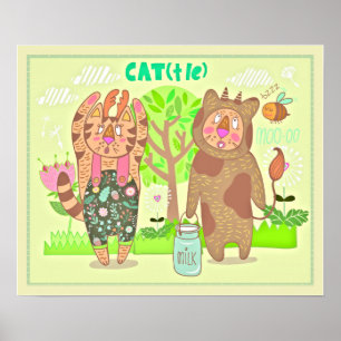 Kostüme Kinderzimmer drucken Poster
