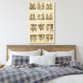 Kostüme Leinwanddruck (Insitu (Schlafzimmer))