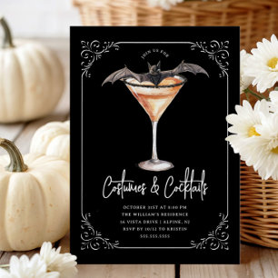 Kostüme & Martinis Halloween-Party Einladung