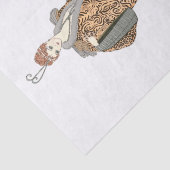 Kostüme Parisiens- Manteau du soir, Decoupage Seidenpapier (Ausschnitt)