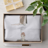 Kostüme Parisiens- Manteau du soir, Decoupage Seidenpapier (Geschenk)