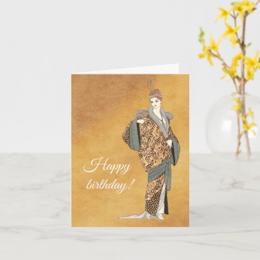 Kostüme Parisiens- Manteau du soir, Karte (Gelbe Blume)