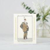 Kostüme Parisiens - Manteau du soir Postcard Postkarte (Stehend Vorderseite)