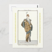 Kostüme Parisiens - Manteau du soir Postcard Postkarte (Vorne/Hinten)
