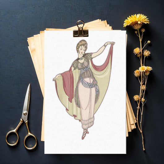 Kostüme Parisiens- Tanzkleid, entziehen Seidenpapier