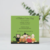 Kostüme Party Halloween-Party Einladung (Stehend Vorderseite)