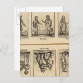 Kostüme Postkarte (Vorne/Hinten)