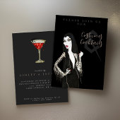 Kostüme und Cocktail Halloween-Party Einladung