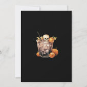 Kostüme und Cocktail-Halloween-Party Einladung (Rückseite)