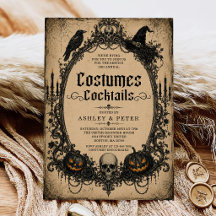 Kostüme und Cocktails Erwachsene Halloween-Party
