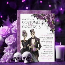 Kostüme und Cocktails Erwachsenen-Halloween-Party