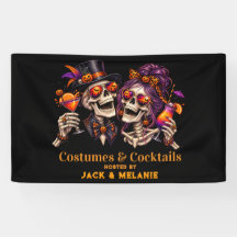 Kostüme und Cocktails Erwachsenenparty Halloween 