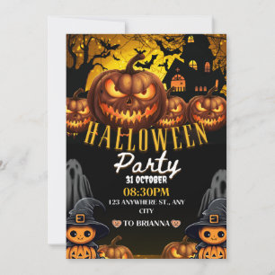 Kostüme und Cocktails Erwachsenes Halloween-Party Einladung