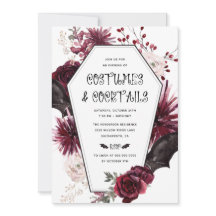 Kostüme und Cocktails Erwachsenes Halloween-Party