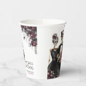 Kostüme und Cocktails Erwachsenes Halloween-Party Pappbecher (Links)