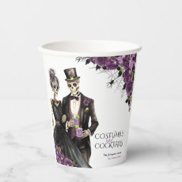 Kostüme und Cocktails Erwachsenes Halloween-Party Pappbecher
