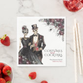 Kostüme und Cocktails Erwachsenes Halloween-Party Serviette (Beispiel)