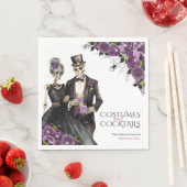 Kostüme und Cocktails Erwachsenes Halloween-Party Serviette (Beispiel)