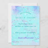 Kostüme und Cocktails Halloween-Party Einladung (Rückseite)