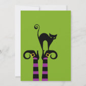 Kostüme und Cocktails Halloween-Party Einladung (Rückseite)